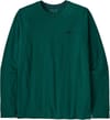 Patagonia + M's L/S P-6 Logo Responsibili-Tee Cascade Green
