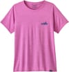 Patagonia + W's Cap Cool Daily Graphic Shirt '73 Skyline: Brisk Purple X-Dye