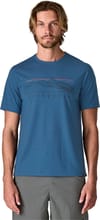 Patagonia + M's Cap Cool Trail Shirt Stratapeaks Aquatic Blue