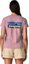 Patagonia + W's P-6 Logo Responsibili-Tee Shore Blue - 5