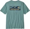 Patagonia + M's Boardshort Logo Pocket Responsibili-Tee Blue Sage - 3