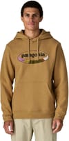 Patagonia + M's '95 Oval Logo Uprisal Hoody Black Kaleido