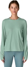 Patagonia + W's L/S Cap Cool Sun Shirt Thermal Blue Thin Ice X-Dye