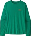 Patagonia + M's L/S Cap Cool Daily Shirt Cloud Crag Gem Green Light X-Dye