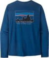 Patagonia + M's L/S Cap Cool Daily Shirt '73 Skyline Clement Blue Light X-Dye - 3