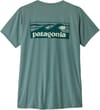 Patagonia + W's Cap Cool Daily Shirt Boardshort Logo Blue Sage Light X-Dye