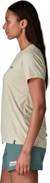 Patagonia + W's Cap Cool Daily Shirt Boardshort Logo Dyno White - 7