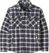 M's LW Insulated Fjord Flannel Shirt Evergreen Fjord Smolder Blue + Patagonia