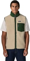 Patagonia + M's Classic Retro-X Vest Dark Natural w/Treeline Green