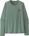 W's L/S Cap Cool Trail Shirt - Stratapeaks Cover Green + Patagonia