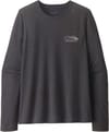 W's L/S Cap Cool Trail Shirt - Stratapeaks Ink Black + Patagonia