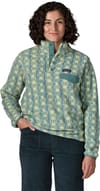 Patagonia + W's LW Synch Snap-T P/O Sun Quilt Blue Sage