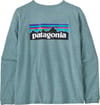 Patagonia + W's L/S P-6 Logo Responsibili-Tee Blue Sage - 3