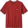 Patagonia + M's Boardshort Logo Pocket Responsibili-Tee Rusty Red