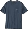 Patagonia + M's Boardshort Logo Pocket Responsibili-Tee Summit Blue