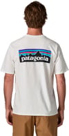 Patagonia + M's P-6 Logo Responsibili-Tee Fiber White - 5