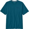 Patagonia + M's P-6 Logo Responsibili-Tee Glacial Blue