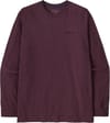 Patagonia + M's L/S P-6 Logo Responsibili-Tee Berry Fig