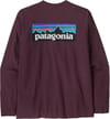 Patagonia + M's L/S P-6 Logo Responsibili-Tee Berry Fig - 3