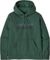M's P-6 Logo Uprisal Hoody P-6 Outline Canopy Green + Patagonia