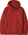 Patagonia + M's Boardshort Logo Uprisal Hoody Rusty Red
