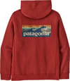 Patagonia + M's Boardshort Logo Uprisal Hoody Rusty Red - 3
