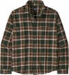 M's L/S LW Fjord Flannel Shirt Cozy Cabin Treeline Green + Patagonia