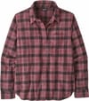 W's LW Fjord Flannel Shirt Evergreen Fjord Berry Fig + Patagonia