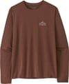 Patagonia + M's L/S Cap Cool Daily Shirt - Cloud Crag Berm Brown Light X-Dye