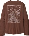 Patagonia + M's L/S Cap Cool Daily Shirt - Cloud Crag Berm Brown Light X-Dye - 3