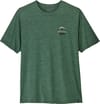 Patagonia + M's Cap Cool Daily Shirt - Great Waves Canopy Green Light X-Dye