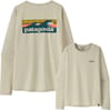 W's L/S Cap Cool Daily Shirt - Boardshort Logo Dyno White + Patagonia