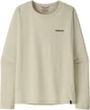 Patagonia + W's L/S Cap Cool Daily Shirt - Boardshort Logo Dyno White