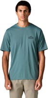 Patagonia + M's Cap Cool Daily Shirt - Cloud Crag Blue Sage Light Blue Sage X-Dye - 4