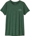 Patagonia + W's Cap Cool Daily Shirt - Cloud Crag Canopy Green Light X-Dye