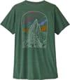 Patagonia + W's Cap Cool Daily Shirt - Cloud Crag Canopy Green Light X-Dye - 3