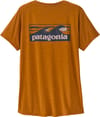 Patagonia + W's Cap Cool Daily Shirt - Boardshort Logo Cinnamon Brown Dark X-Dye - 3