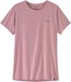 Patagonia + W's Cap Cool Daily Shirt - P-6 Cosmos Fuzzy Mauve Light X-Dye