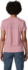 Patagonia + W's Cap Cool Daily Shirt - P-6 Cosmos Fuzzy Mauve Light X-Dye - 5