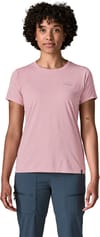 Patagonia + W's Cap Cool Daily Shirt - P-6 Cosmos Fuzzy Mauve Light X-Dye - 6