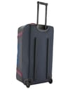 Patagonia + Black Hole Wheeled Duffel 100L Smolder Blue w/Amanita Red
