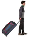 Patagonia + Black Hole Wheeled Duffel 100L Smolder Blue w/Amanita Red - 3