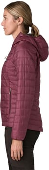 Patagonia + W's Nano Puff Hoody Berry Fig - 4