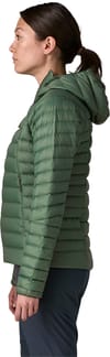 Patagonia + W's Down Sweater Hoody Canopy Green - 4