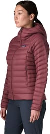 Patagonia + W's Down Sweater Hoody Dark Ruby - 4
