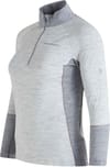 Peak Performance + W Magic Half Zip Med Grey Melange/Grey Melange - 3