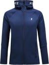 M Rider Zip Hood Blue Shadow + Peak Performance