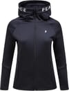 W Rider Zip Hood Black + Peak Performance