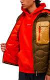 Peak Performance + M Helium Utility Down Hood Jacket Meadow Moss Sierra Sand - 6