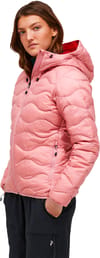 Peak Performance + W Helium Down Hood Jacket Warm Blush Red Pompeian - 5